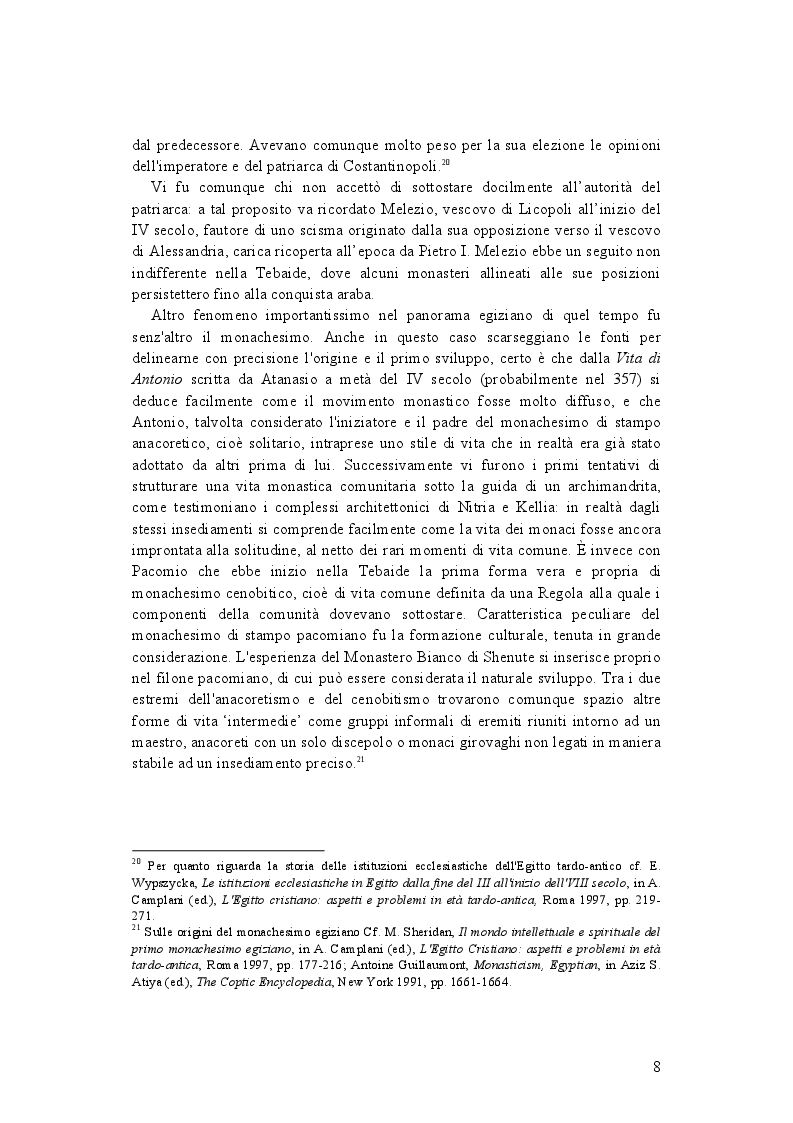 Anteprima della tesi: La demonologia di Shenute, Pagina 8