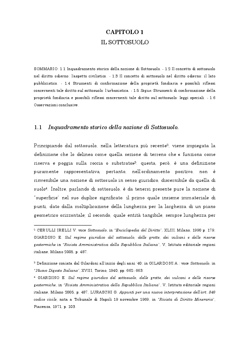 Anteprima della tesi: Il regime giuridico delle grotte, Pagina 6