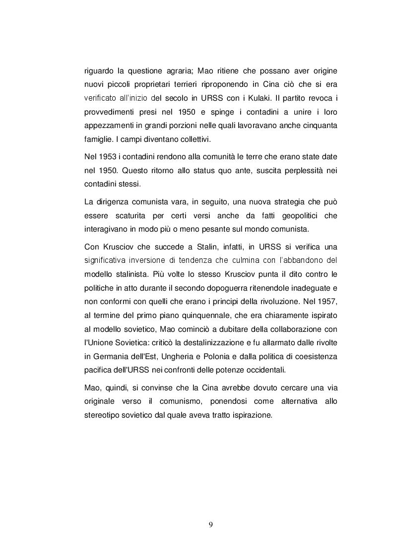 Anteprima della tesi: Cina: nascita e affermazione di una potenza economica, Pagina 6