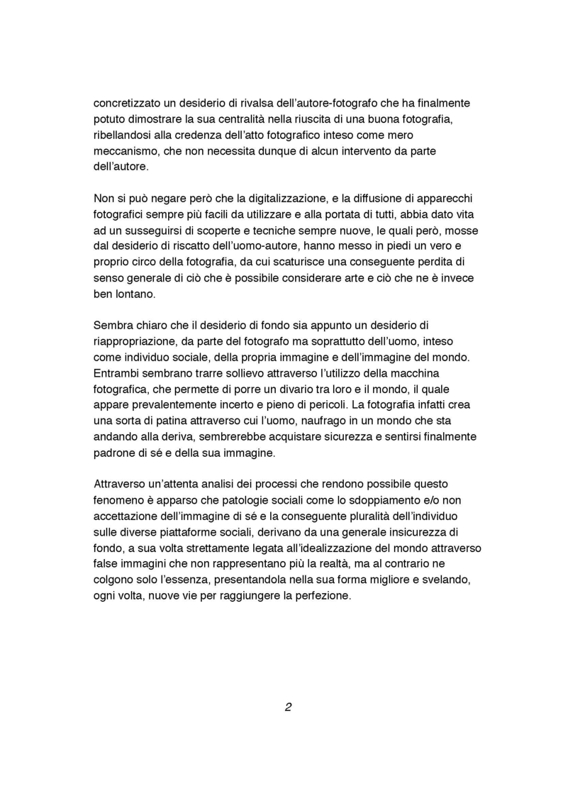 Anteprima della tesi: Indagine sull'inversione di tendenza dell'immagine fotografica da presentazione a rappresentazione del sé, Pagina 3