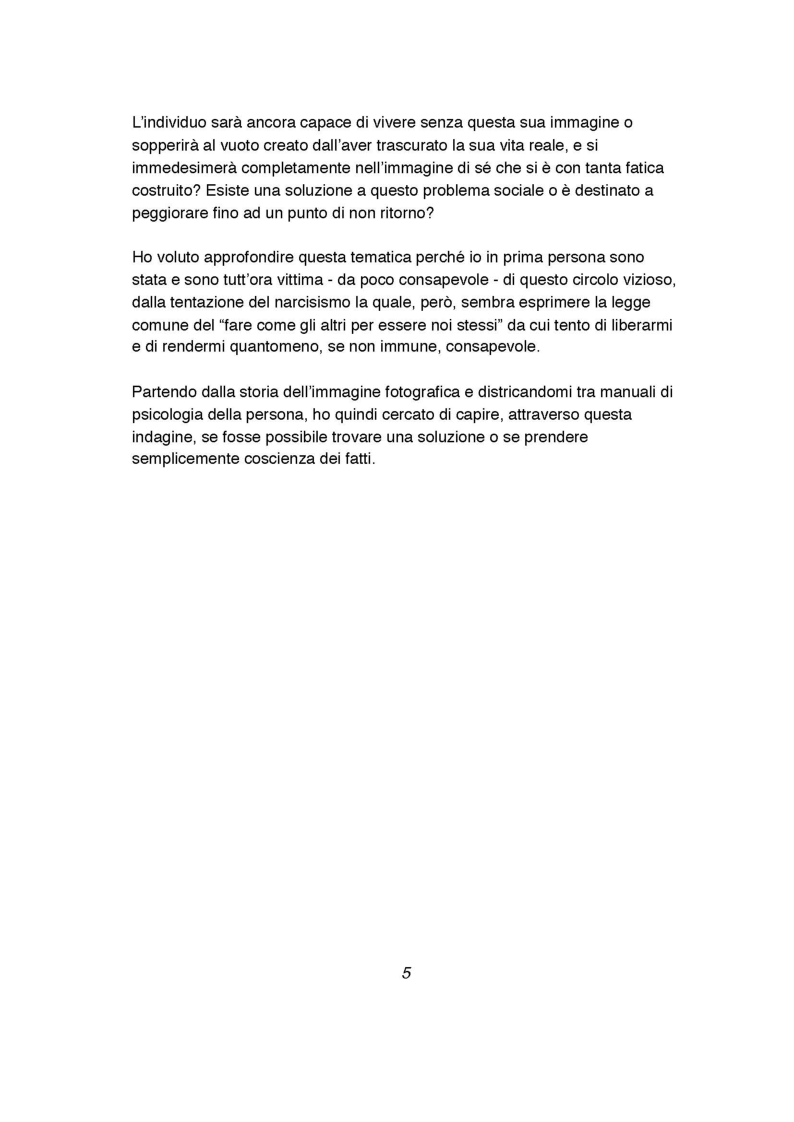 Anteprima della tesi: Indagine sull'inversione di tendenza dell'immagine fotografica da presentazione a rappresentazione del sé, Pagina 5