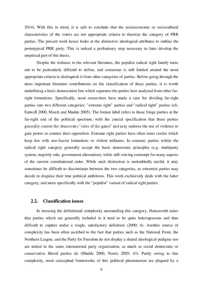 Anteprima della tesi: The Populist Radical Right in Western Europe: Ideology and Agenda Impact on International Issues, Pagina 7