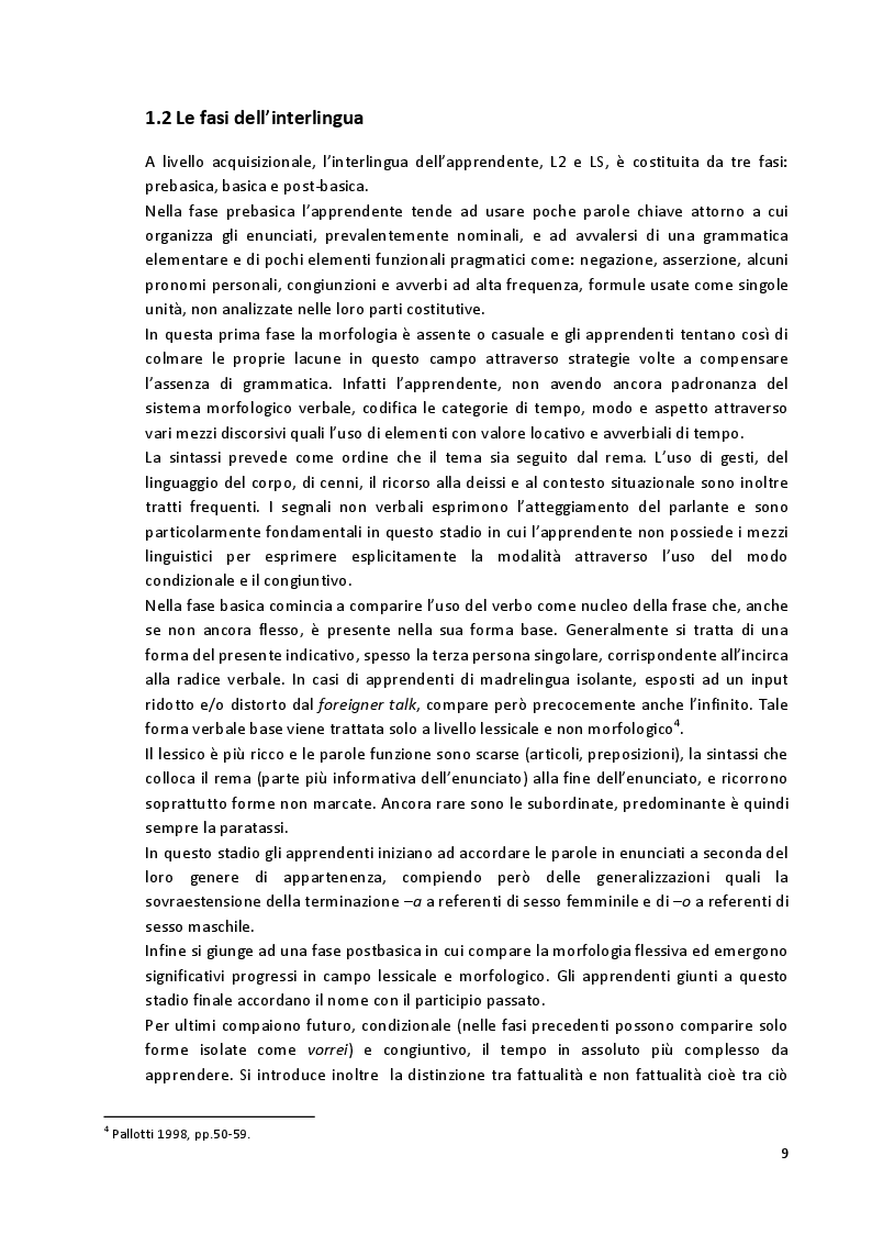 Anteprima della tesi: Aspetti fonetico-fonologici nel parlato di apprendenti francofoni: dalla ricerca alla proposta didattica in italiano LS, Pagina 7