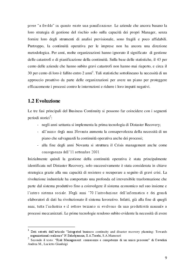 Anteprima della tesi: Sviluppo del Business Continuity Plan nel settore farmaceutico: il caso Haupt Pharma, Pagina 6