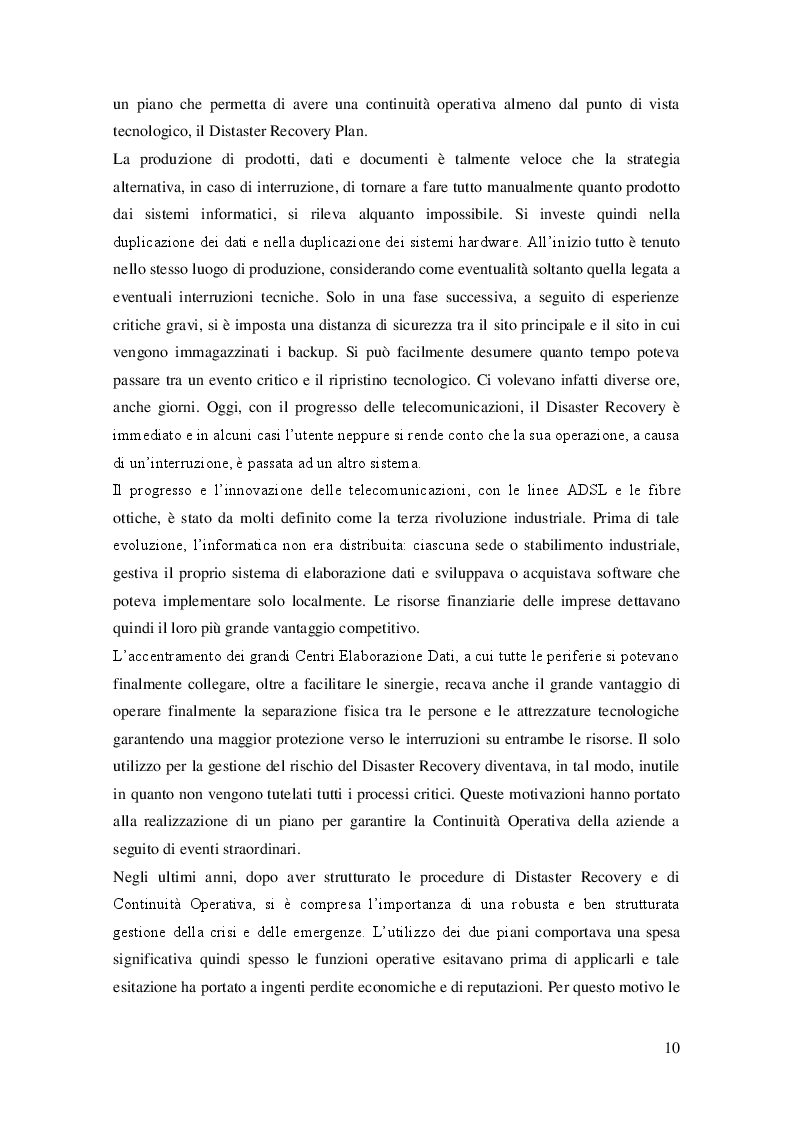 Anteprima della tesi: Sviluppo del Business Continuity Plan nel settore farmaceutico: il caso Haupt Pharma, Pagina 7