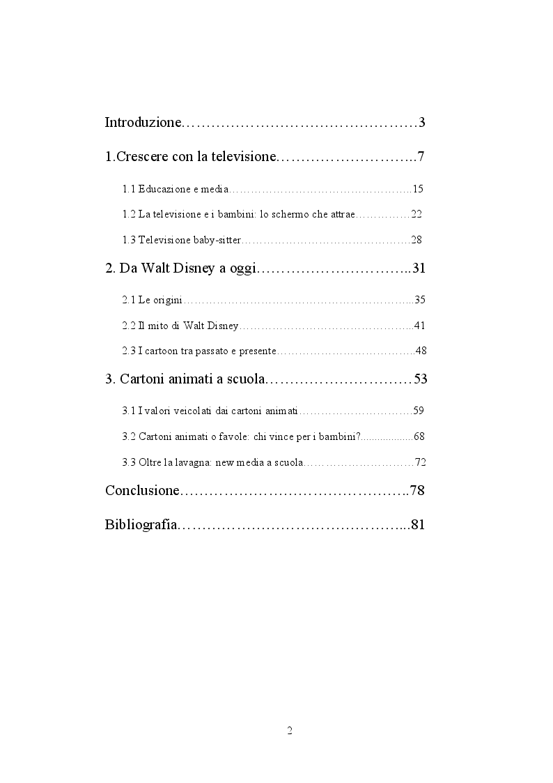 Indice della tesi: Oltre la lavagna: insegnare ed apprendere con il linguaggio video, Pagina 1