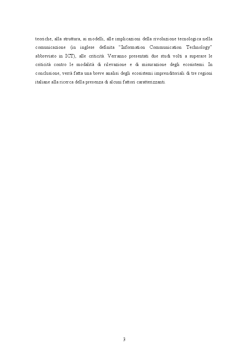 Anteprima della tesi: Gli ecosistemi imprenditoriali e una breve analisi di alcuni ecosistemi italiani, Pagina 3