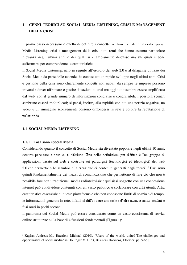 Anteprima della tesi: Social Media e Ascolto della Rete , Pagina 4
