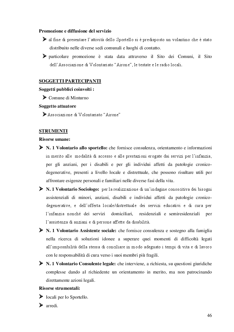 Anteprima della tesi: Dalla teoria alla prassi: progettazione, gestione e valutazione dello sportello per la famiglia, Pagina 8