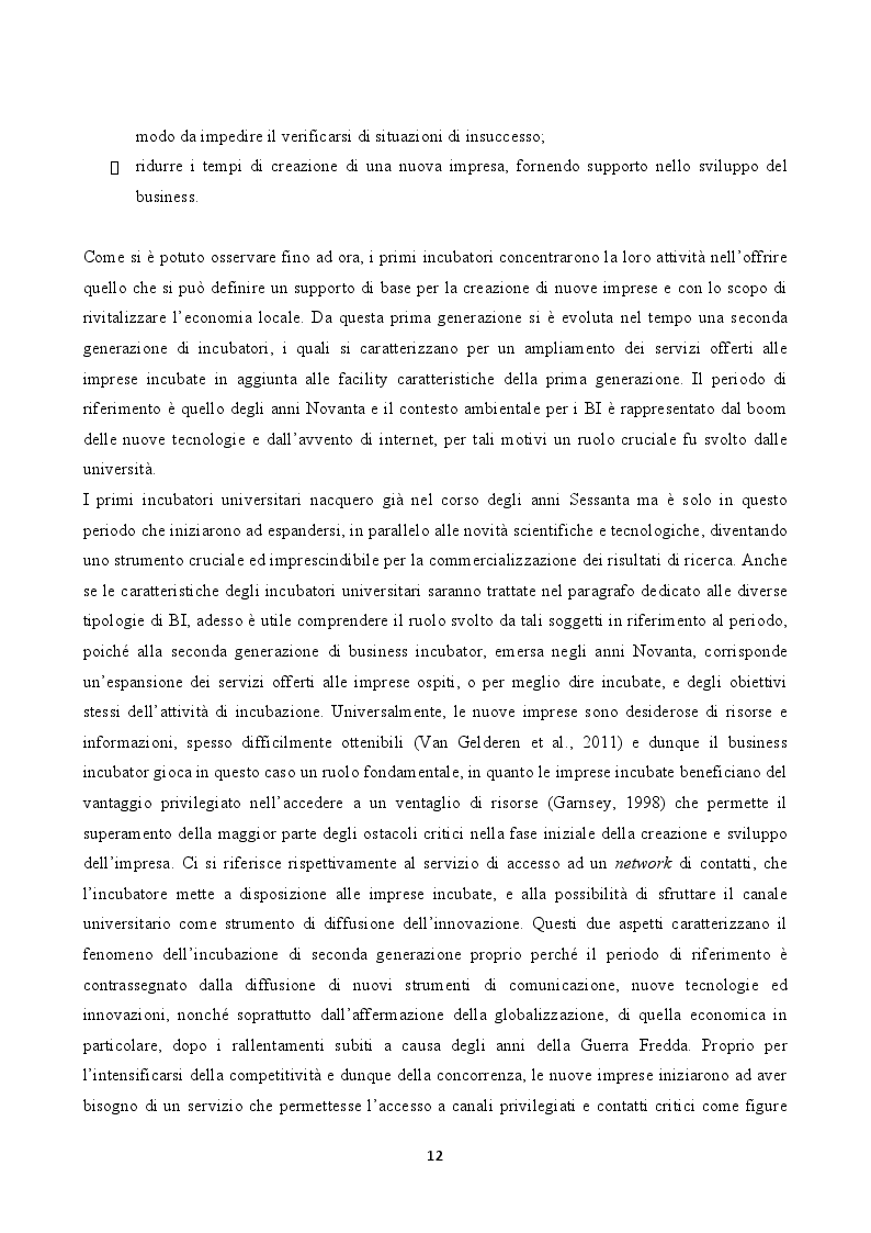 Estratto dalla tesi: L’incubatore d’impresa “Urban Innovation Laboratory”