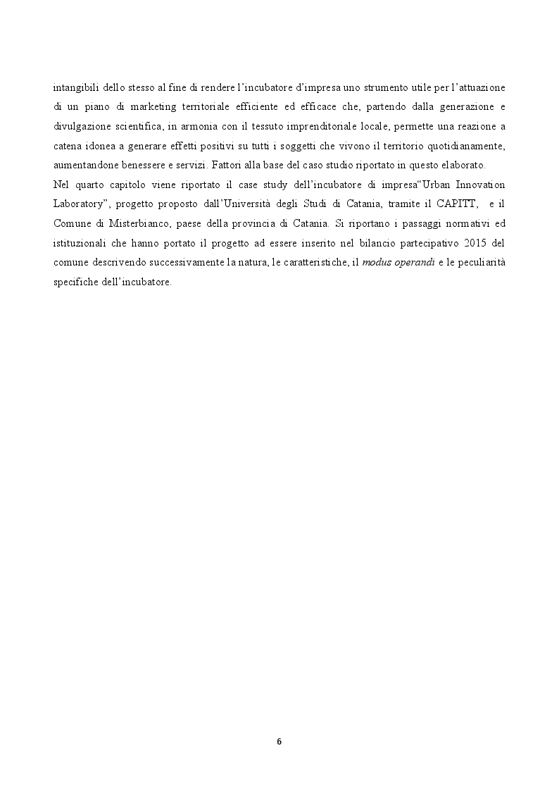 Anteprima della tesi: L’incubatore d’impresa “Urban Innovation Laboratory”, Pagina 4