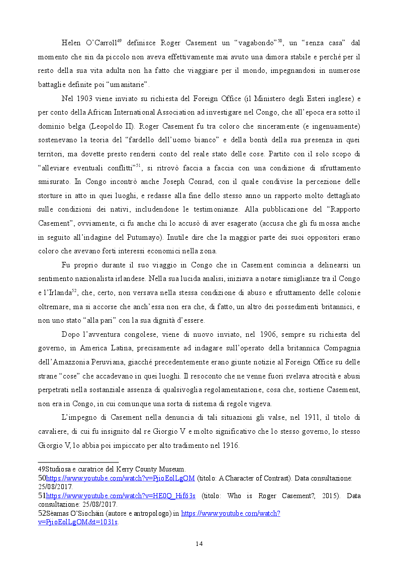 Estratto dalla tesi: Roger Casement - The Amazon Journal