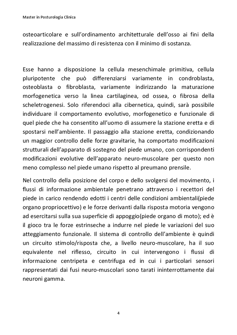 Anteprima della tesi: Importanza della posturologia in pediatria: dall’indagine posturale clinica/computerizzata alle solette di riprogrammazione posturale, Pagina 5