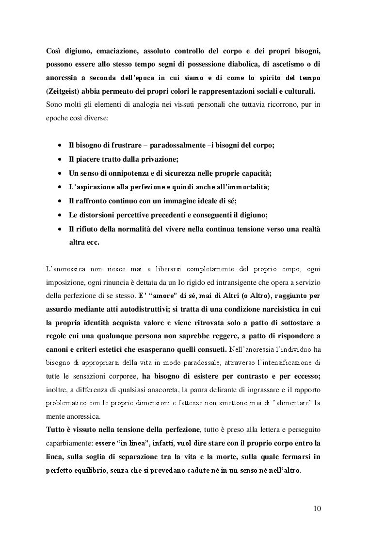 Anteprima della tesi: I disturbi del comportamento alimentare: una visione d'insieme, Pagina 6