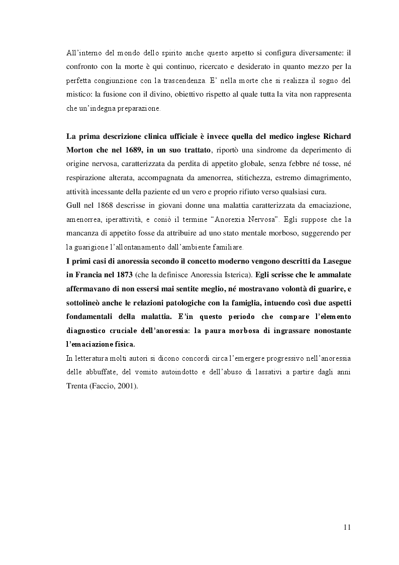 Anteprima della tesi: I disturbi del comportamento alimentare: una visione d'insieme, Pagina 7
