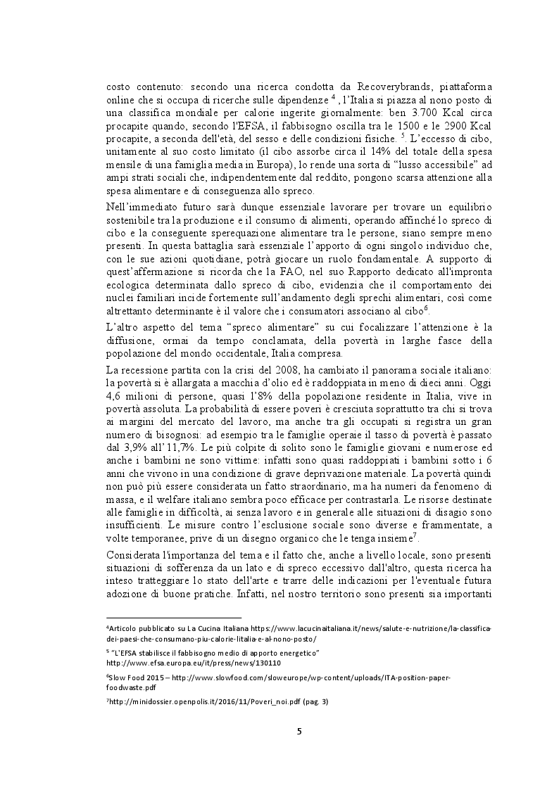 Anteprima della tesi: Recupero e redistribuzione sociale delle derrate alimentari: il caso del Centro Agroalimentare di Torino. Stato dell’arte e proposte di adozione di buone pratiche., Pagina 3