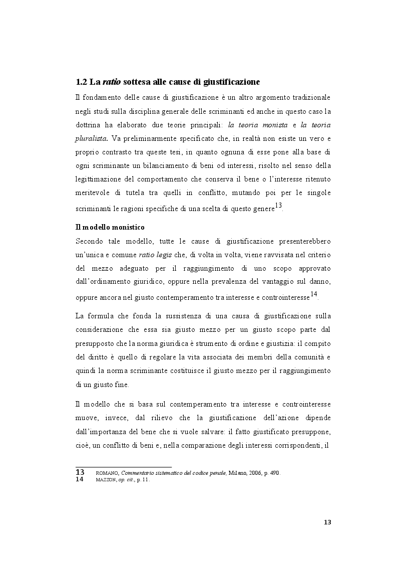 Estratto dalla tesi: La legittima difesa: caratteristiche e limiti del diritto di autotutela