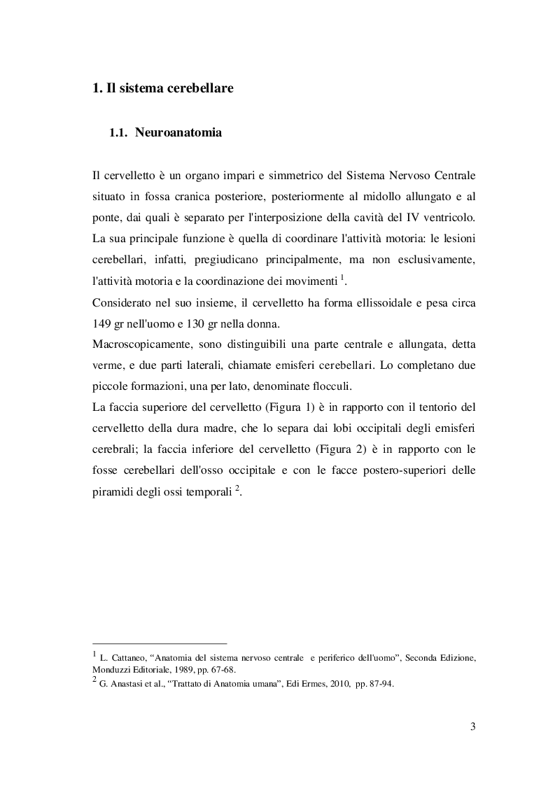 Anteprima della tesi: L'intervento riabilitativo nell'atassia, Pagina 4