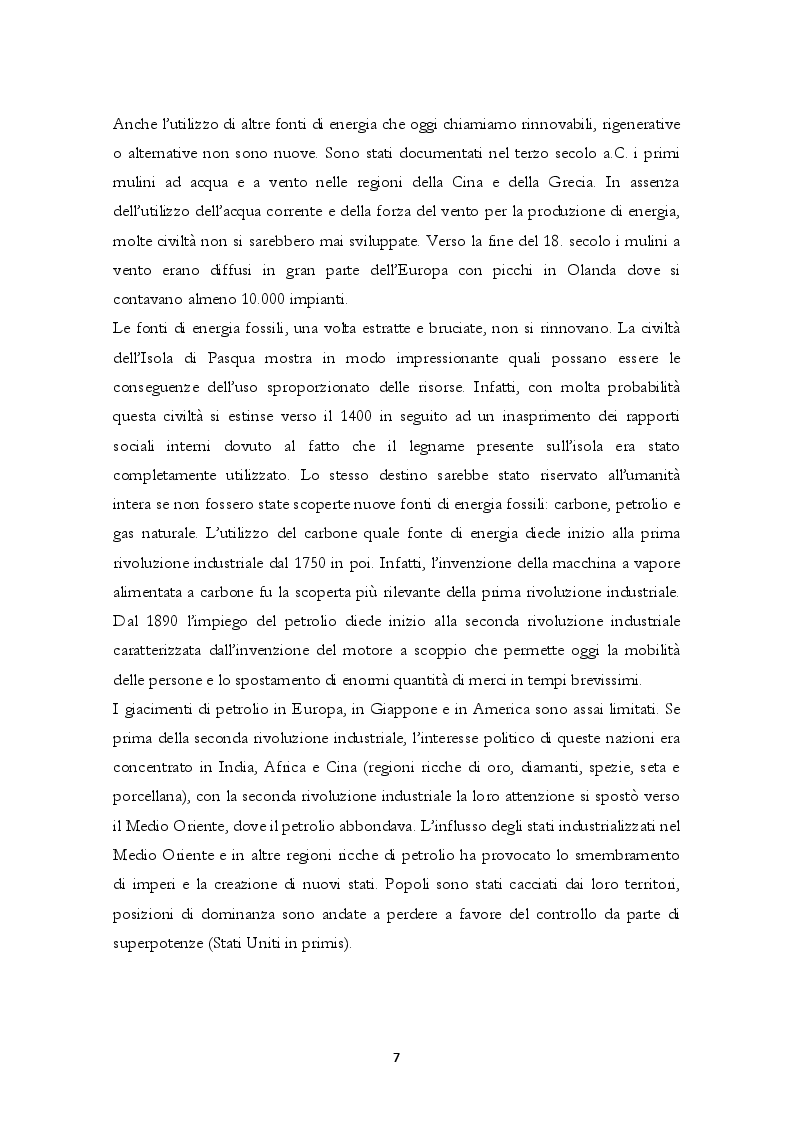 Anteprima della tesi: Energie Rinnovabili: politica energetica, effetti e prospettive, Pagina 6