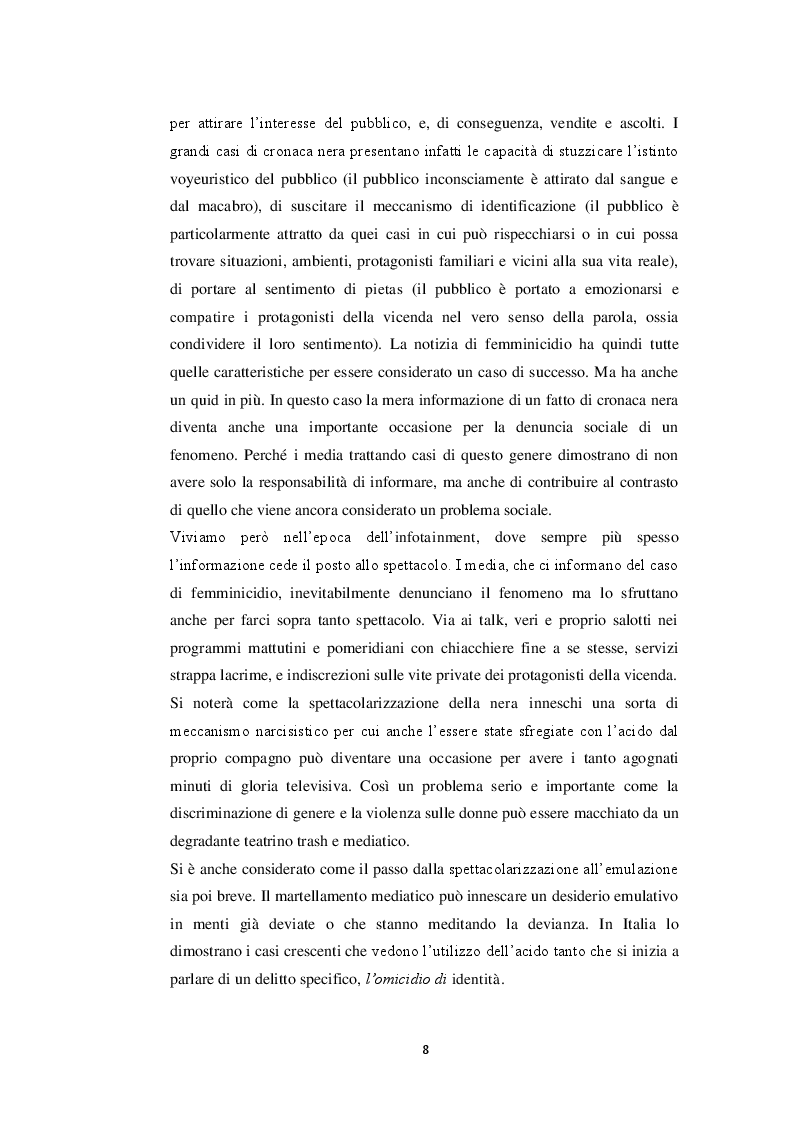 Anteprima della tesi: Il femminicidio in formato notizia, Pagina 4