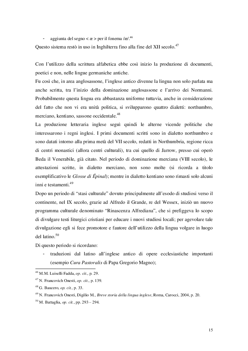 Estratto dalla tesi: Cristianesimo e Cynewulf: analisi del lessico cristiano nell'opera “Sant'Elena”