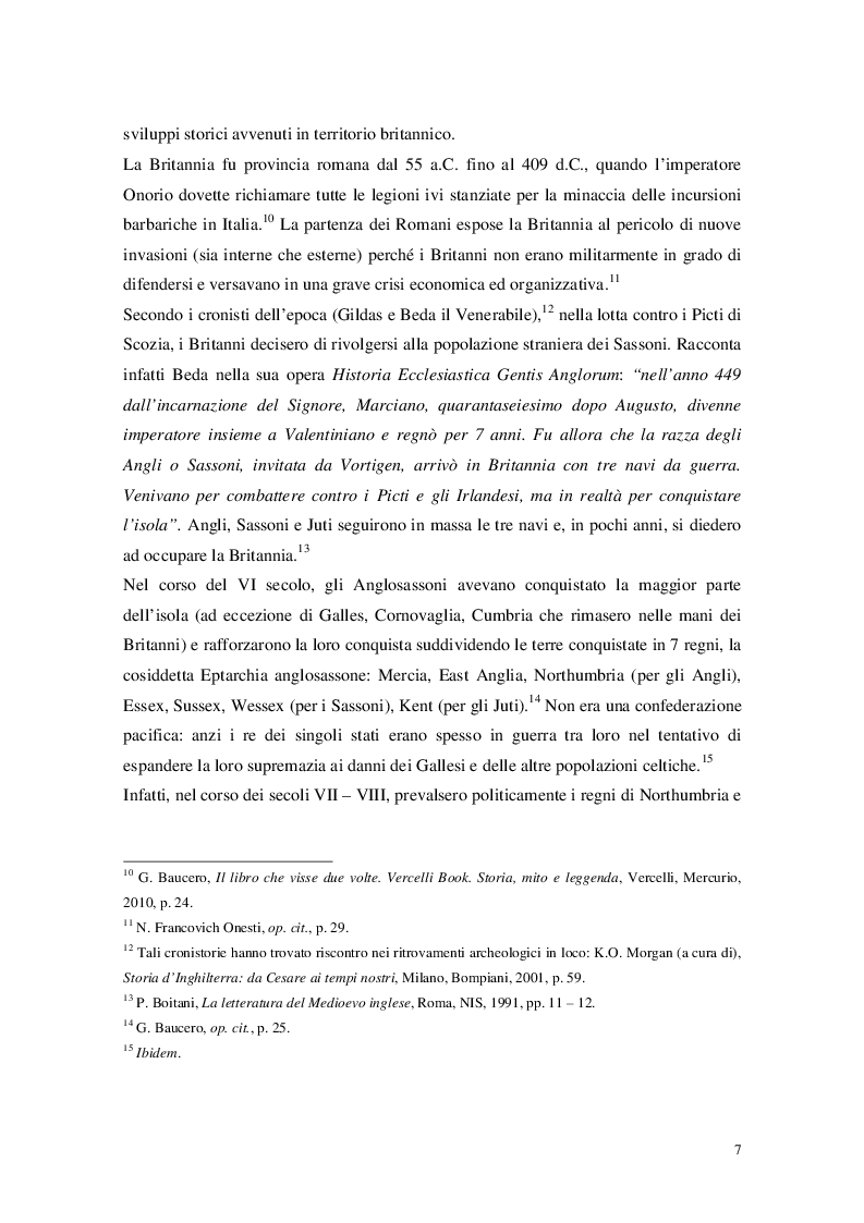 Anteprima della tesi: Cristianesimo e Cynewulf: analisi del lessico cristiano nell'opera “Sant'Elena”, Pagina 5