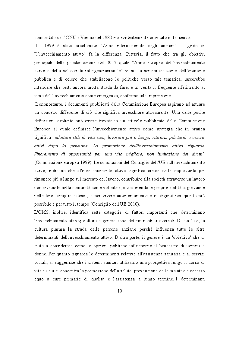 Anteprima della tesi: L'Invecchiamento: un percorso attivo nel volontariato, Pagina 5