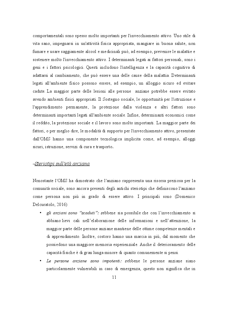 Anteprima della tesi: L'Invecchiamento: un percorso attivo nel volontariato, Pagina 6