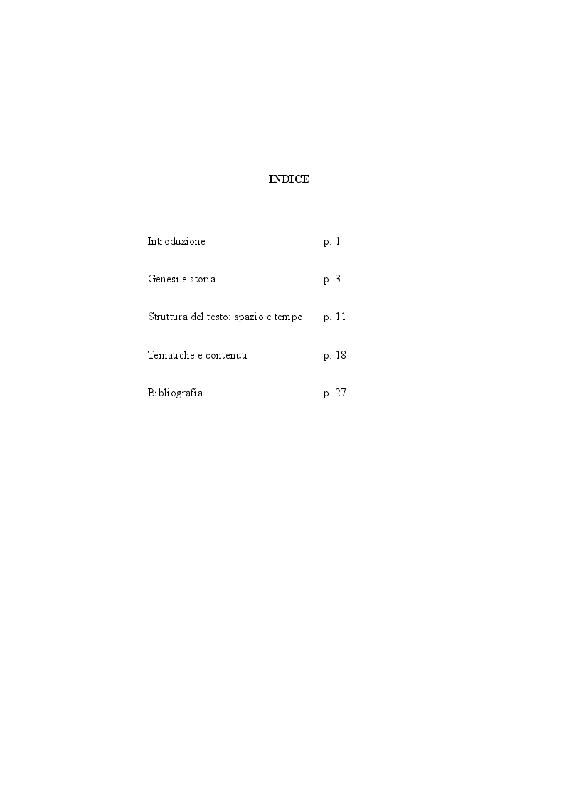 Indice della tesi: Analisi dell'opera : "L'isola di Arturo", Pagina 1