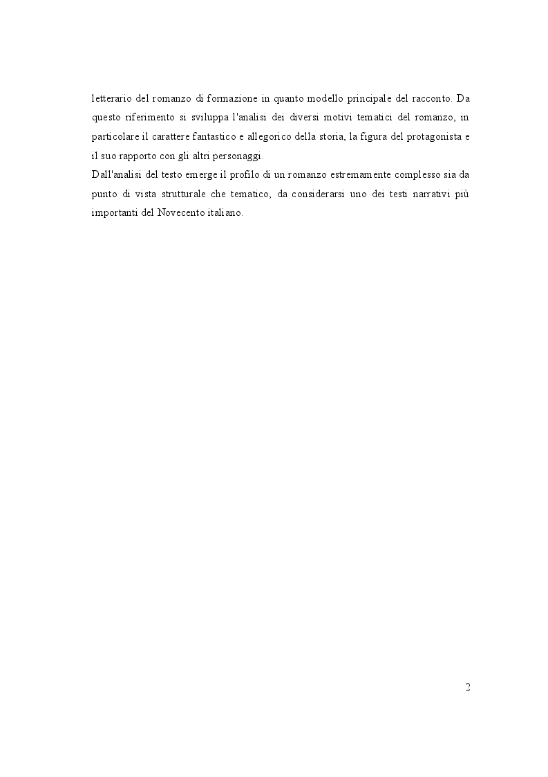 Anteprima della tesi: Analisi dell'opera : "L'isola di Arturo", Pagina 3