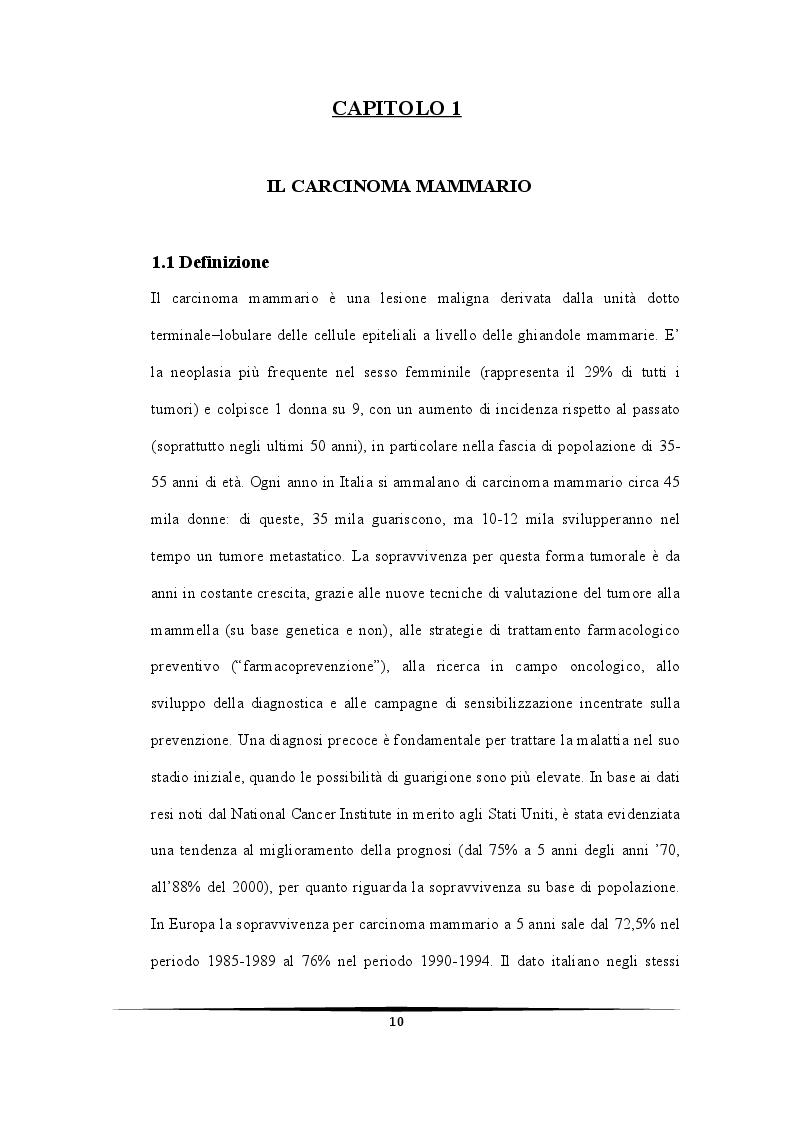 Anteprima della tesi: Ruolo protettivo degli Androgeni sulla crescita di cellule di carcinoma mammario indotta da miR-21, Pagina 6