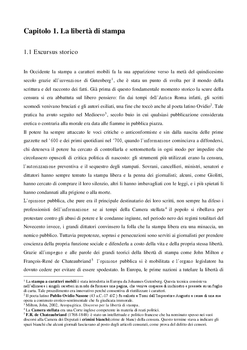 Anteprima della tesi: La libertà di stampa in America Latina: i media venezuelani tra censura e resistenza , Pagina 4