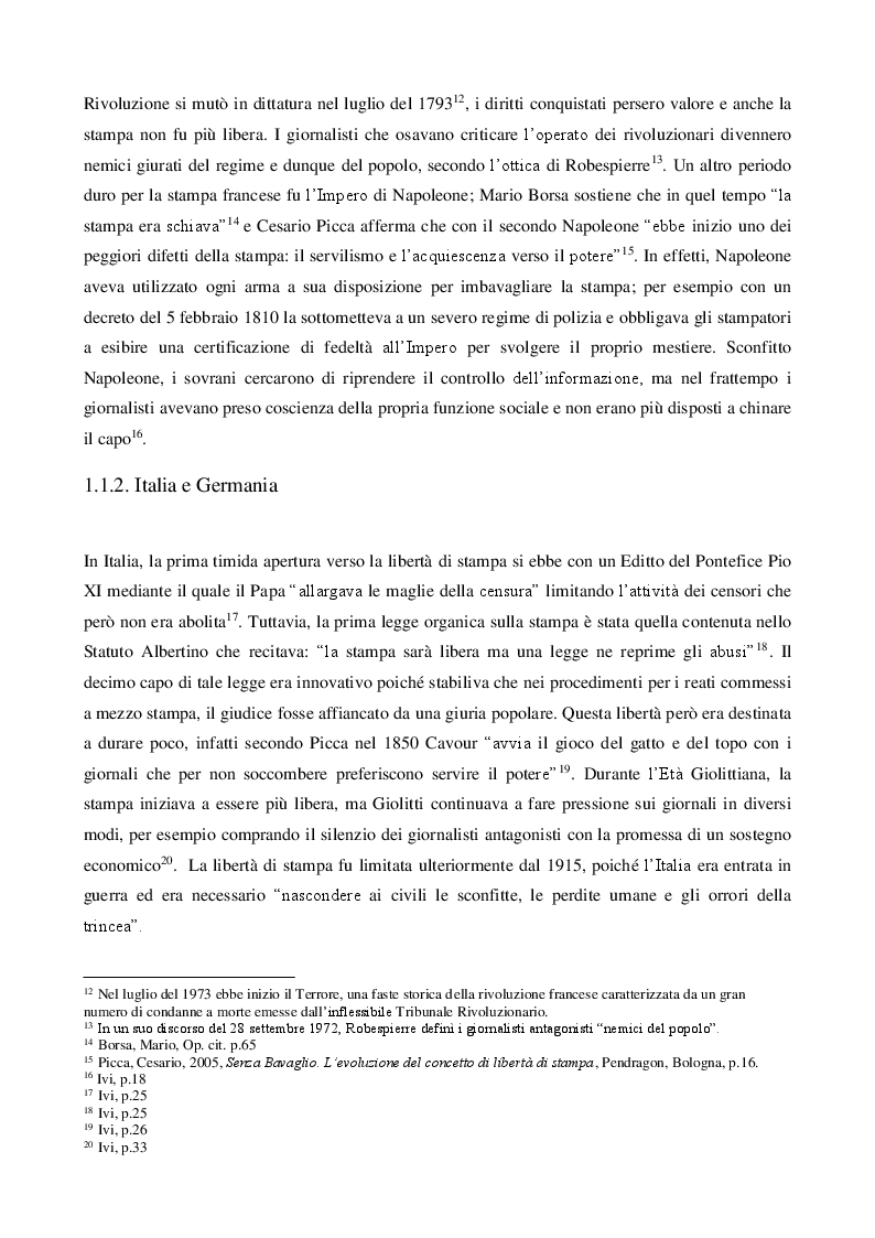 Anteprima della tesi: La libertà di stampa in America Latina: i media venezuelani tra censura e resistenza , Pagina 6