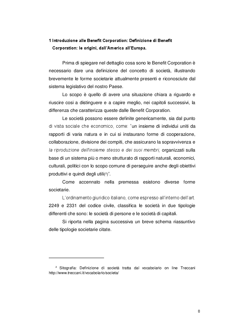 Anteprima della tesi: Le Benefit Corporation: applicazione della certificazione B Corp come strumento per veicolare lo sviluppo sostenibile, Pagina 5