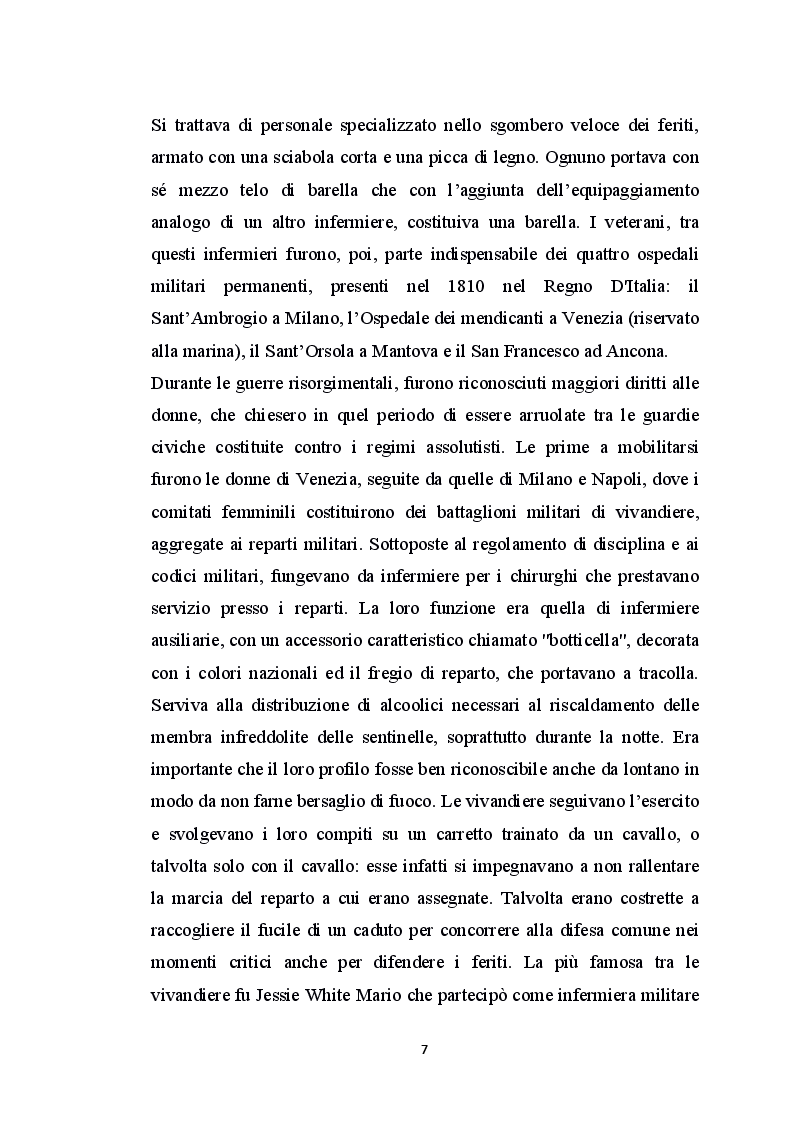 Anteprima della tesi: L'infermiere militare in prima linea nelle missioni del nuovo millennio. Soccorso immediato ed assistenza specialistica ad un paziente con paraplegia post traumatica., Pagina 6