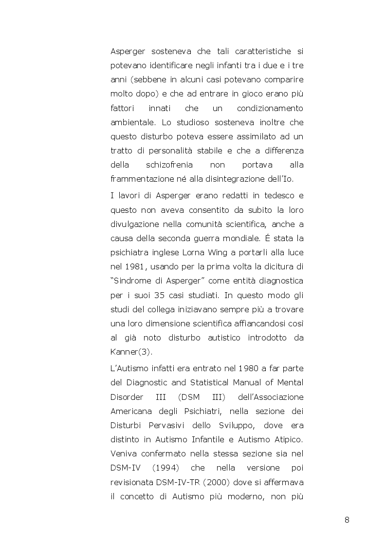 Anteprima della tesi: I disturbi dello spettro autistico: l'influenza della componente alessitimica nella determinazione dell'ossessività, Pagina 6