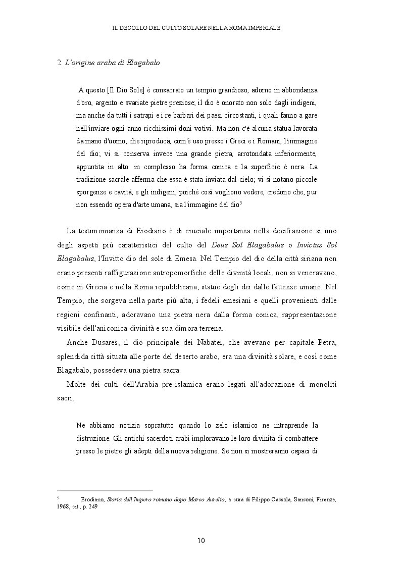 Anteprima della tesi: Il decollo del culto solare nella Roma imperiale, Pagina 7