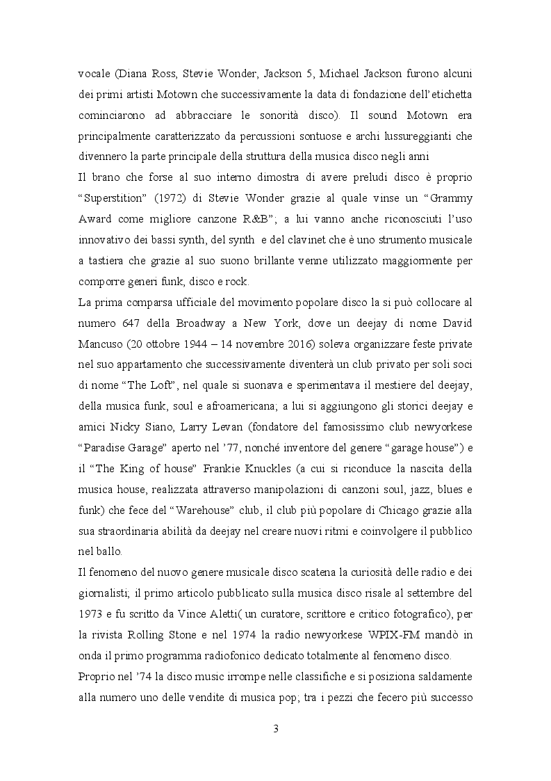 Anteprima della tesi: Il trattamento della musica disco nei film dell'epoca e successivi, Pagina 5