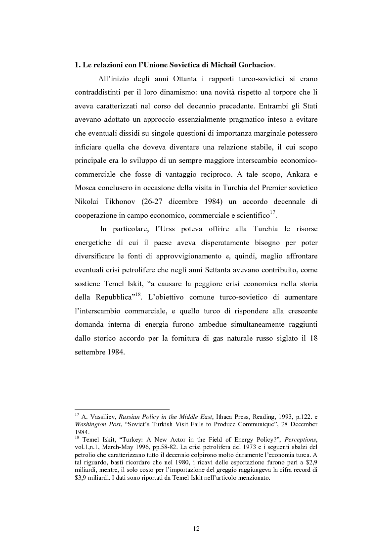 Anteprima della tesi: Lo spazio geopolitico turco e il crollo dell’Urss. La politica regionale della Turchia nella Transcaucasia e nell’Asia centrale., Pagina 12