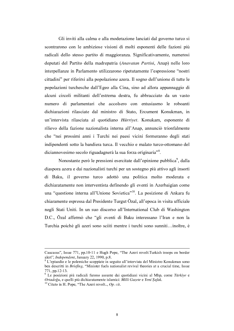 Anteprima della tesi: Lo spazio geopolitico turco e il crollo dell’Urss. La politica regionale della Turchia nella Transcaucasia e nell’Asia centrale., Pagina 8