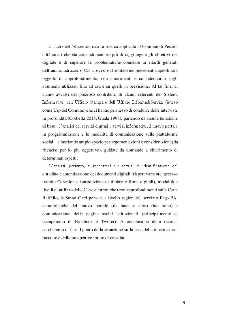 Anteprima della tesi: Le priorità del digitale e la svolta 3.0 del comune di Pesaro, Pagina 3