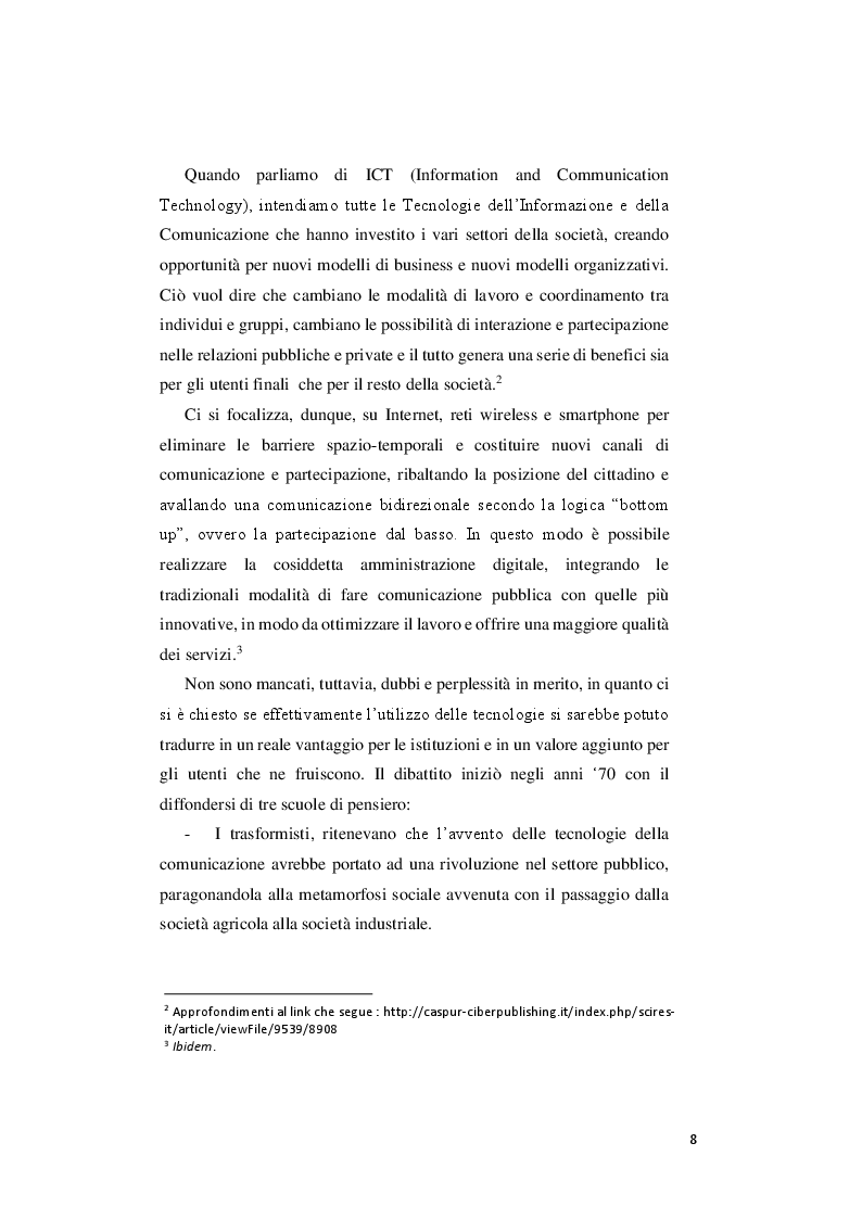 Anteprima della tesi: Le priorità del digitale e la svolta 3.0 del comune di Pesaro, Pagina 6