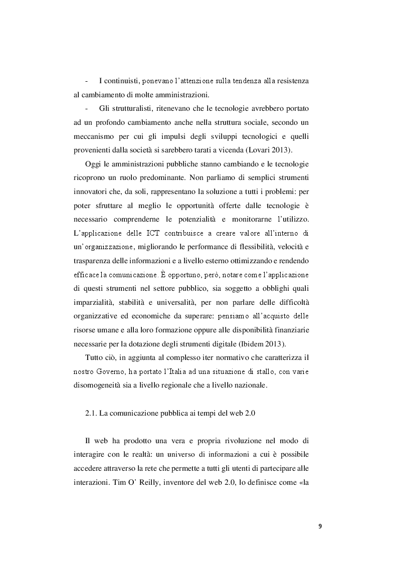 Anteprima della tesi: Le priorità del digitale e la svolta 3.0 del comune di Pesaro, Pagina 7