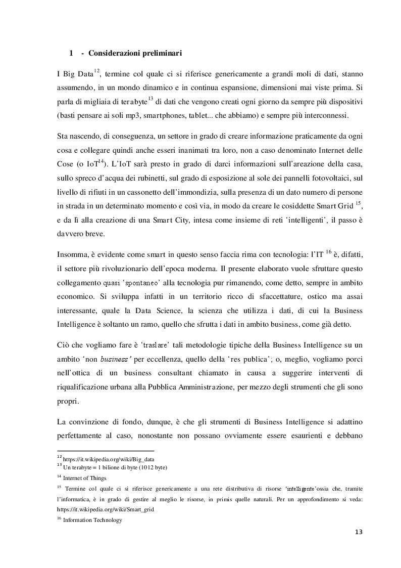 Anteprima della tesi: La Business Intelligence a supporto della riqualificazione urbana: Firenze Smart City, Pagina 6