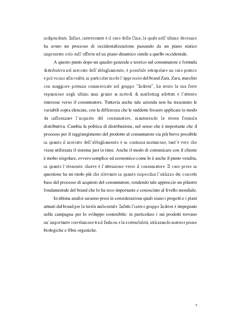 Anteprima della tesi: Il comportamento del consumatore nel comparto cheap fashion. Il caso Zara, Pagina 4