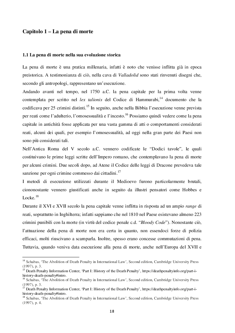 Estratto dalla tesi: L'esecuzione della pena di morte in relazione al divieto di tortura: una punizione disumana?