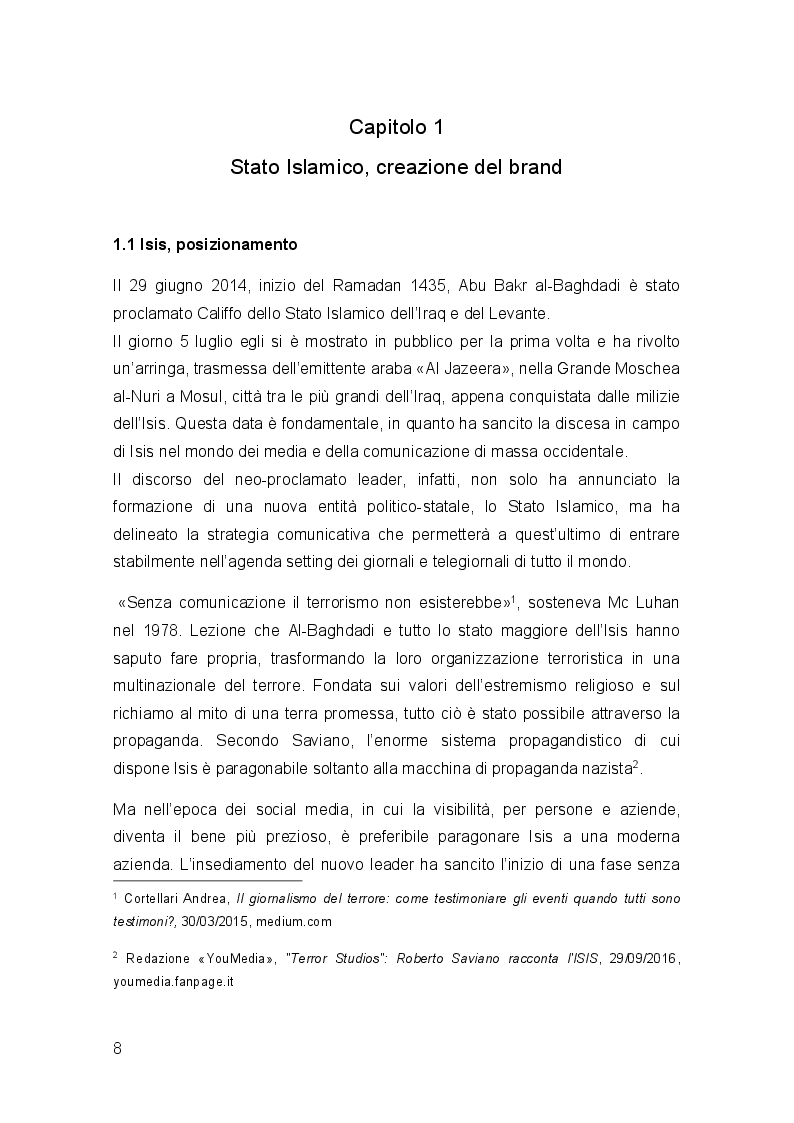 Anteprima della tesi: ISIS, know-how occidentale a servizio della propaganda jihadista, Pagina 5