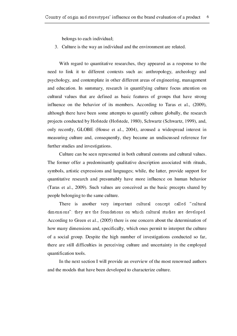 Estratto dalla tesi: Country of origin and stereotypes’ influence on the brand evaluation of a product