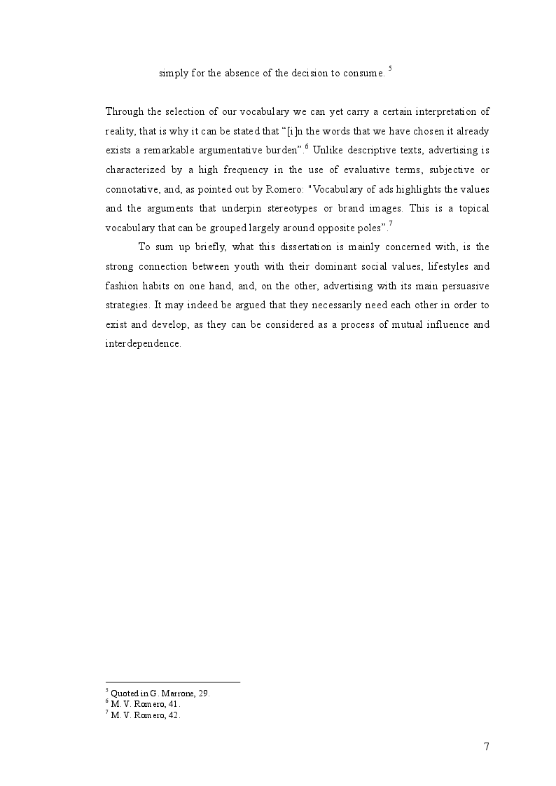 Anteprima della tesi: Youth Culture influence(d) on/by advertising strategies, Pagina 5