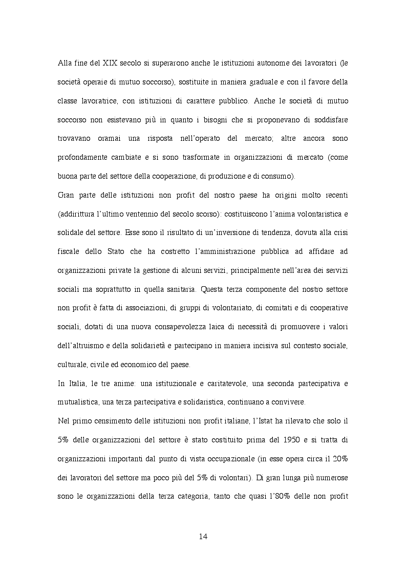 Estratto dalla tesi: Corporate governance delle organizzazioni no profit
